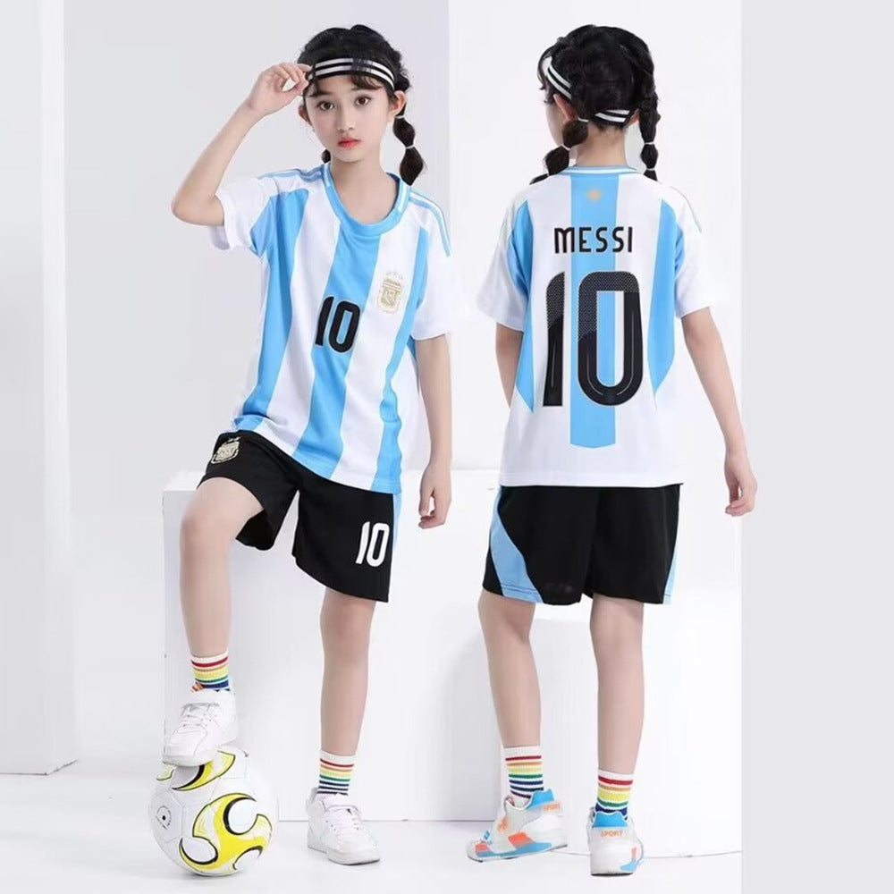 Football uniforms suit children's baby children's clothing jerseys boys and girls primary school students football training class team uniforms kindergarten