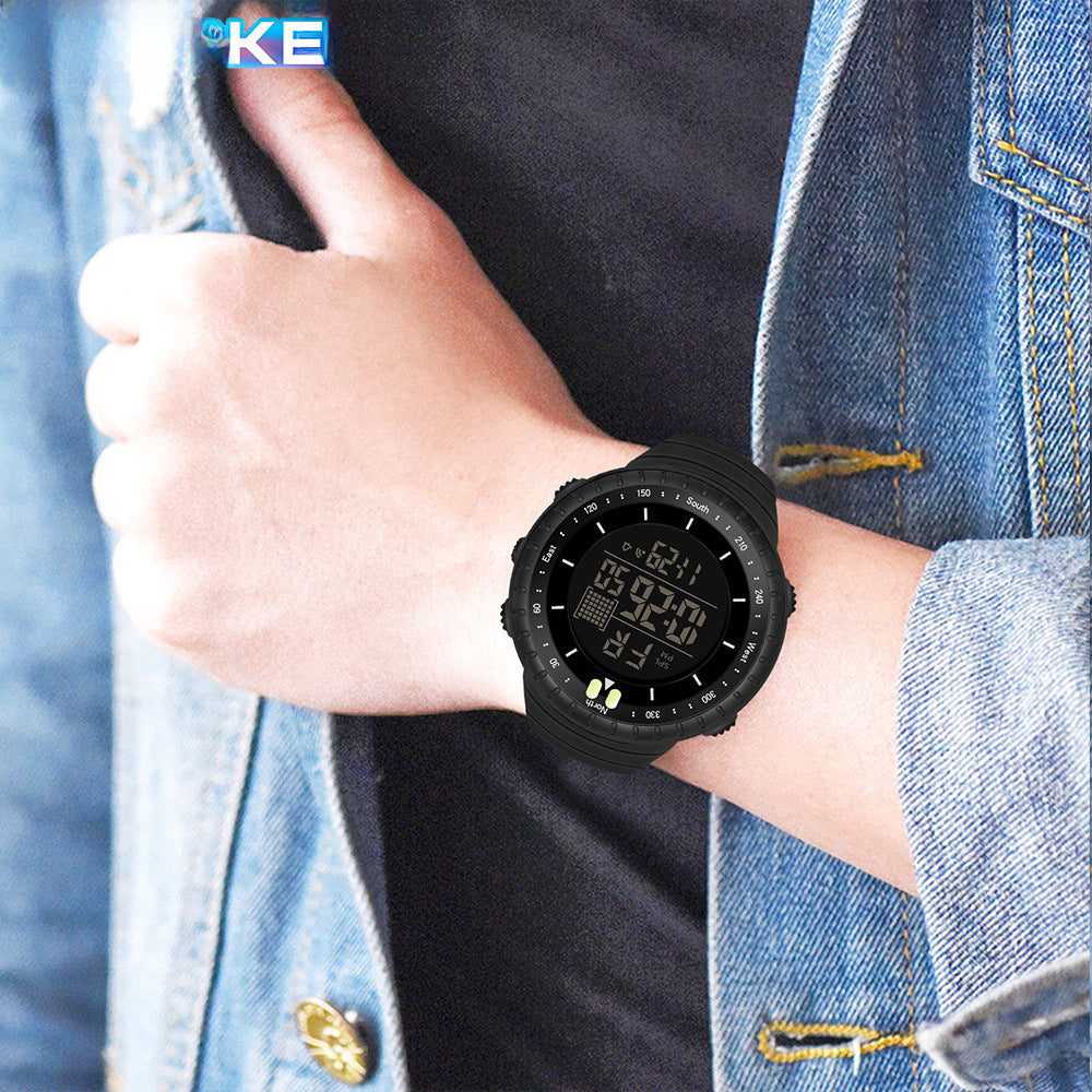 Factory Product Synoke Sports Electronic Watch Outdoor Mountaineering Multi-Functional Luminous Waterproof Large Dial Fashionable Commuter Watch