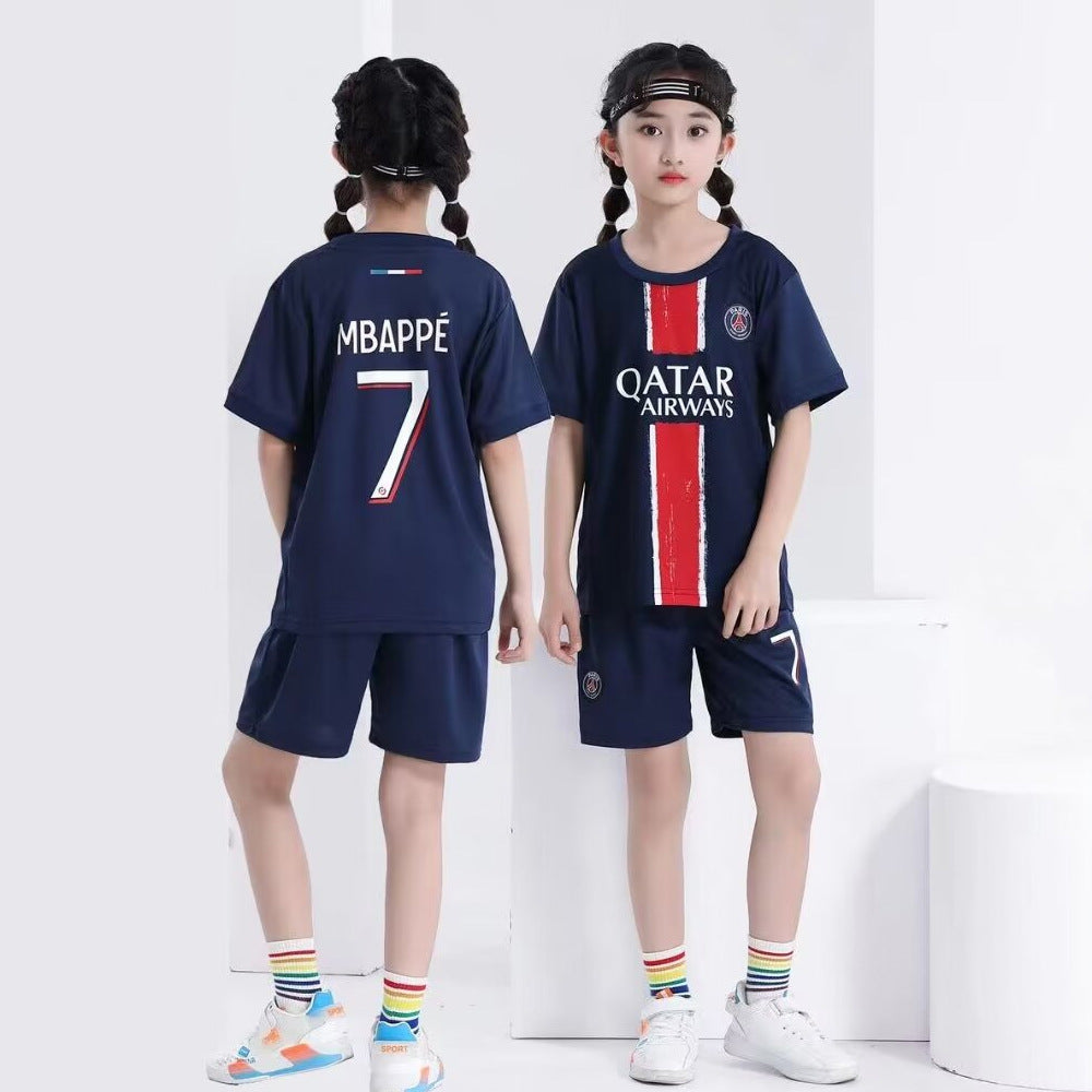 Football uniforms suit children's baby children's clothing jerseys boys and girls primary school students football training class team uniforms kindergarten