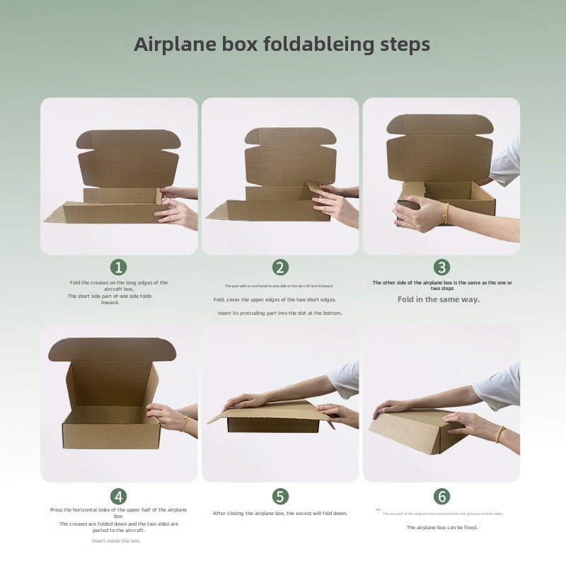 The Shopkeeper Mainly Recommend Airplane Box Single Express Carton Packaging Box White Airplane Box Ins Style High-Value Carton