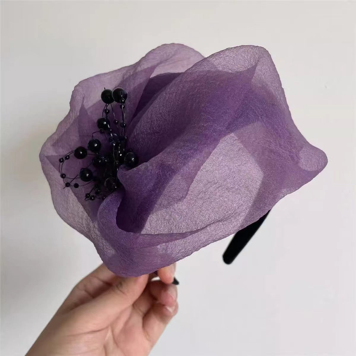 Fashion half cap breathable white hair covering half cap skull top high