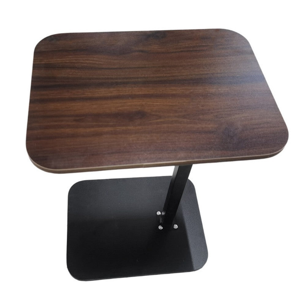 Adjustable C-Shaped Sofa Side End Table Coffee Laptop Table Bedroom Living Room