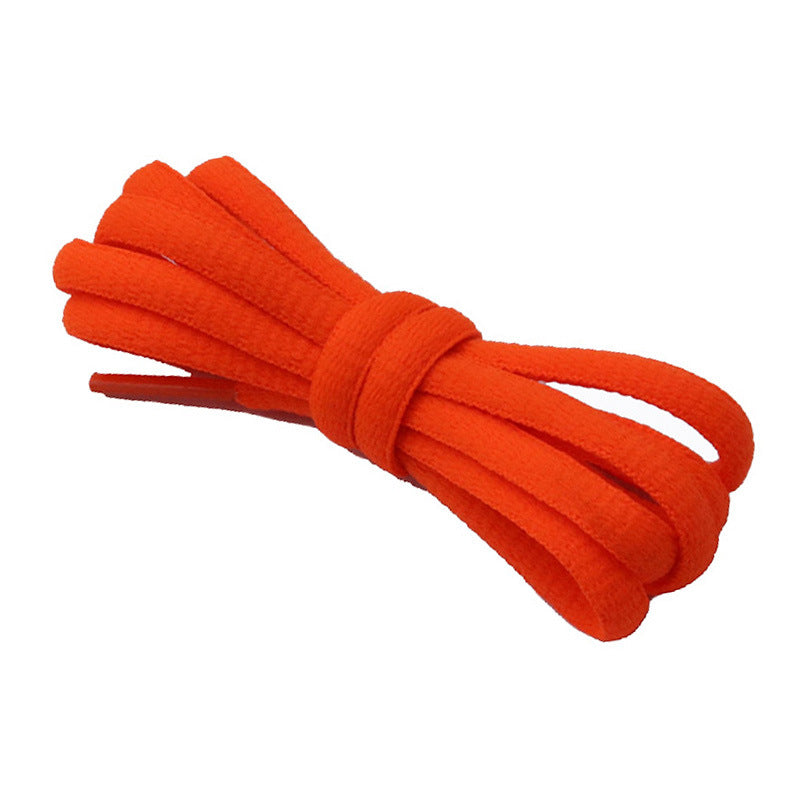 Kurojin Polyester Semi-Circular Shoelaces 6mm Wide Casual Shoes Sneakers Sports Shoes Canvas Shoes Tensile Strength 50N