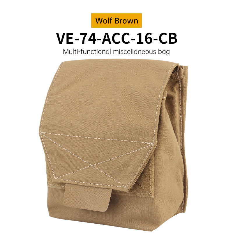 Tactical Laser Cut MOLLE Admin Pouch, Multi-Use Utility Bag for 5.56 & 9mm Mag Storage, First Aid & EDC Organizer
