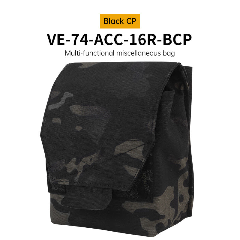Tactical Laser Cut MOLLE Admin Pouch, Multi-Use Utility Bag for 5.56 & 9mm Mag Storage, First Aid & EDC Organizer