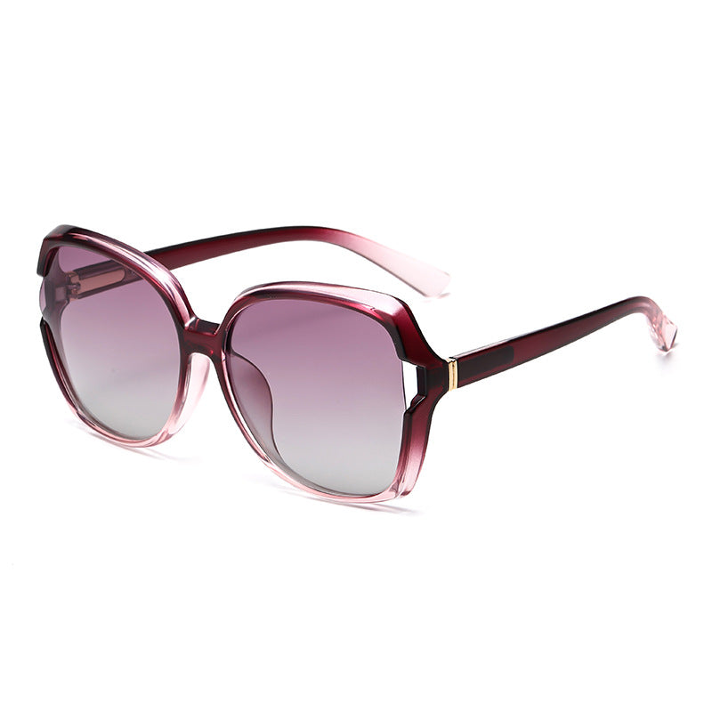New TR90 ladies European and American fashion big frame sunglasses Amazon cross-border polarized sunglasses manufacturers wholesale