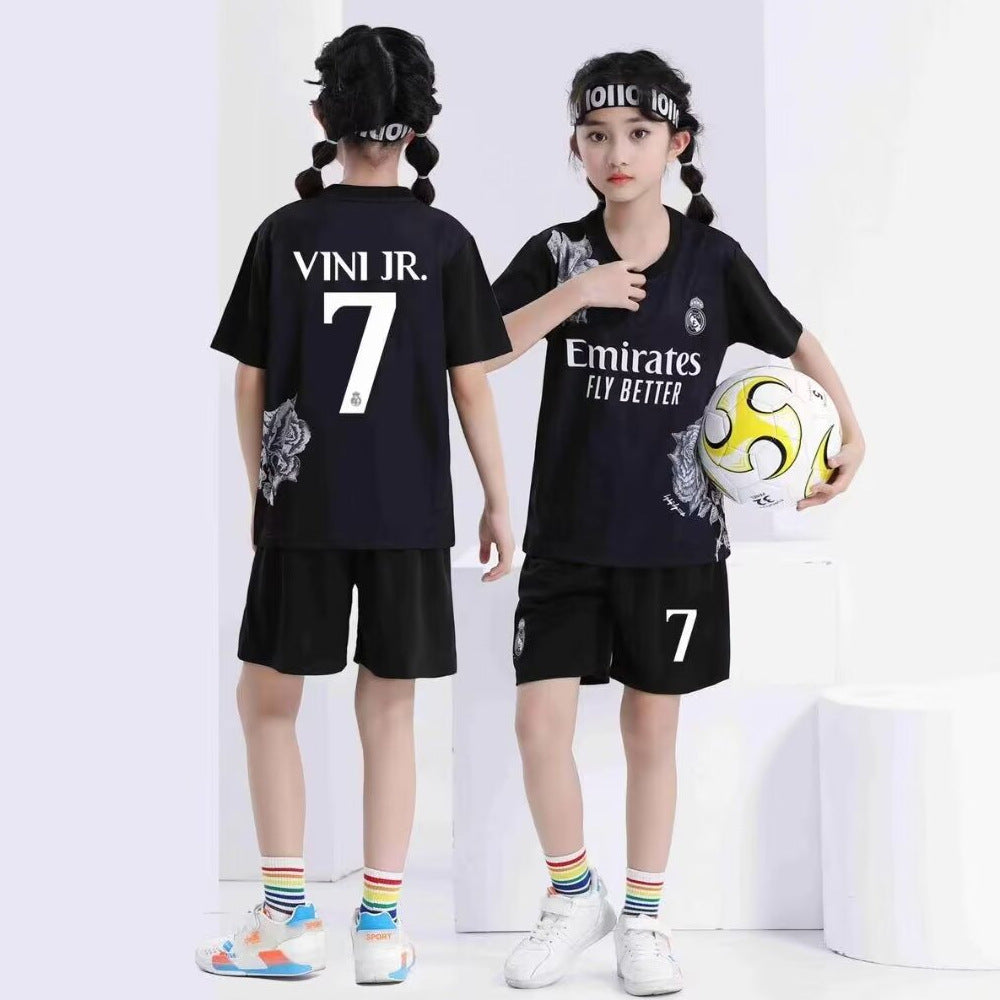 Football uniforms suit children's baby children's clothing jerseys boys and girls primary school students football training class team uniforms kindergarten