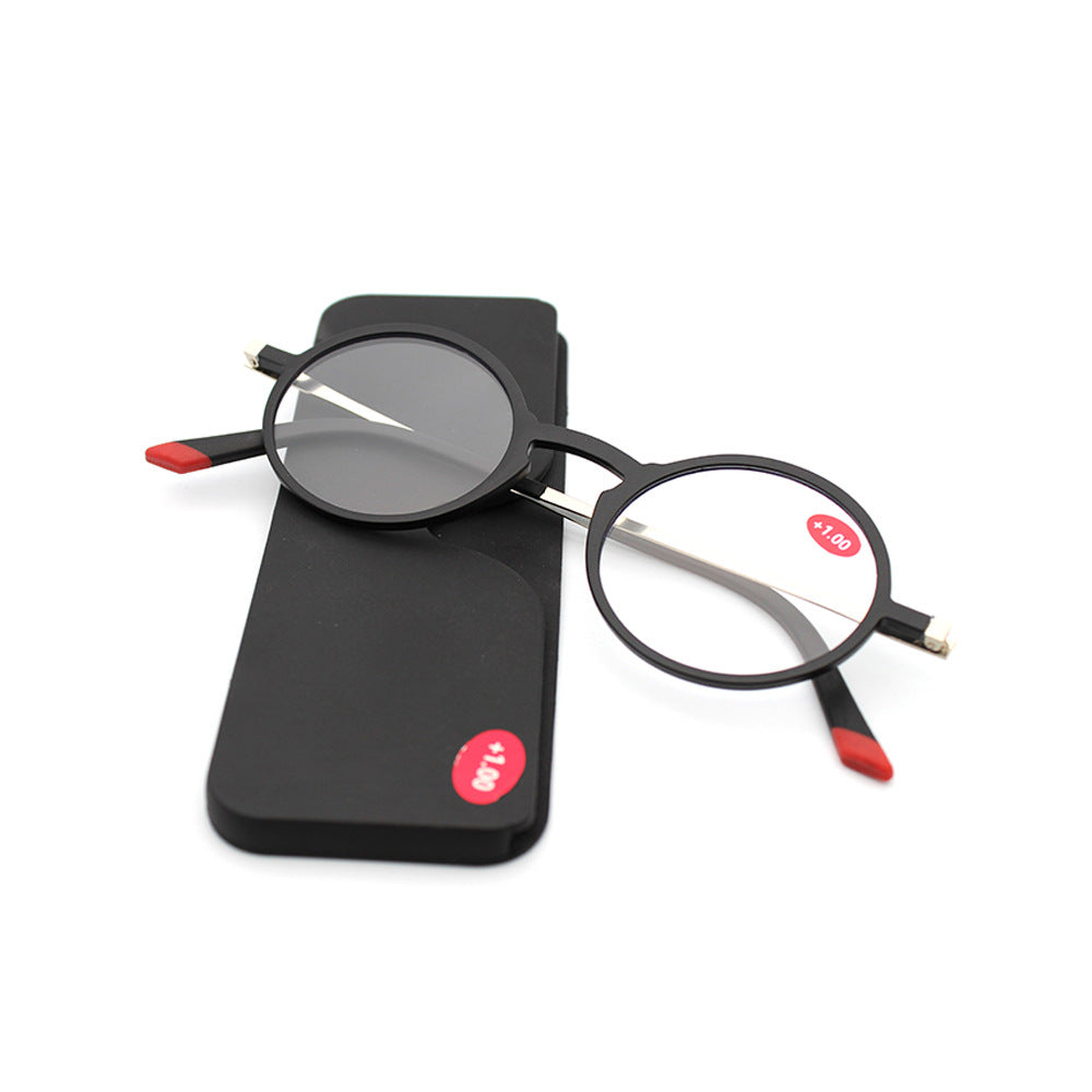 2021 Ultra-Thin Tablet Reading Glasses Tr90 Portable Metal Reading Glasses Unisex in Stock Lightweight and Fashionable