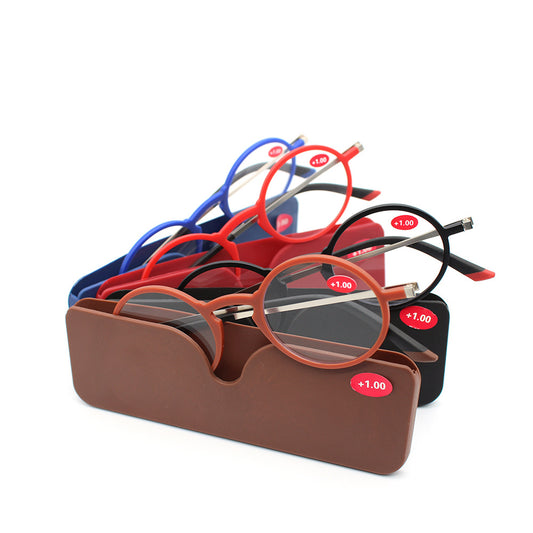 2021 Ultra-Thin Tablet Reading Glasses Tr90 Portable Metal Reading Glasses Unisex in Stock Lightweight and Fashionable