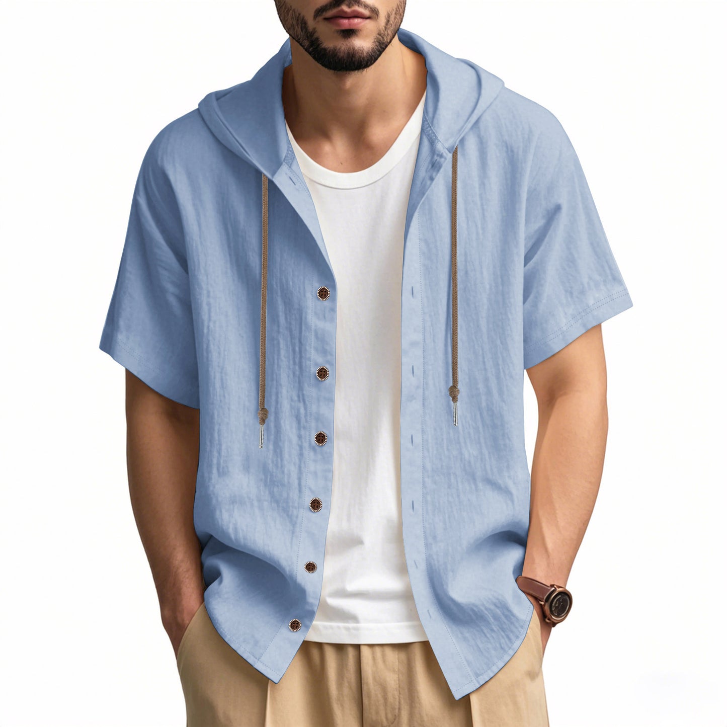 Cross-Border Amazon American Summer Men's Thin Breathable