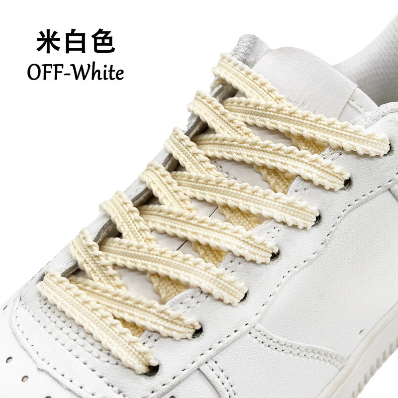 sneaker Wheat Ears Color Shoe Rope Lace Personalized Trendy Men's and Women's sneaker Shoelaces Adaptable Canvas Shoes Sneakers