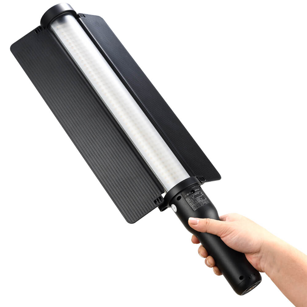 LC500 HandHeld LED Video Light Stick & Barn Door