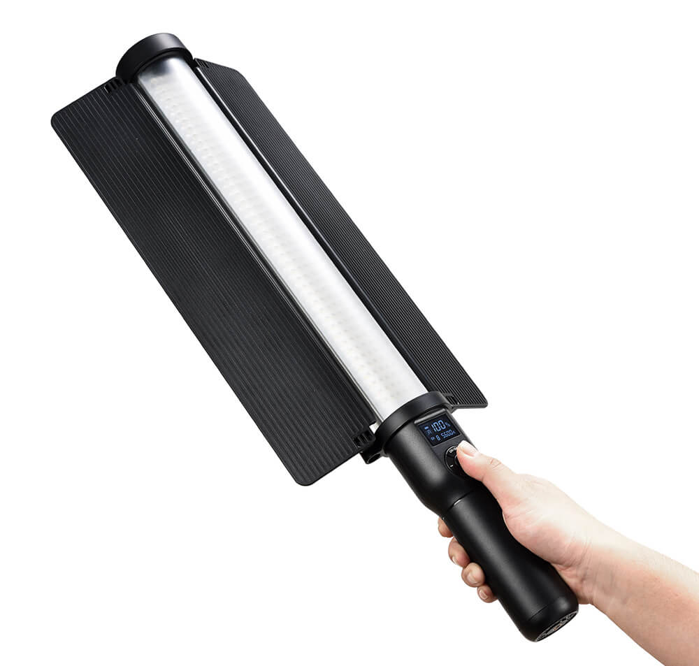 LC500 HandHeld LED Video Light Stick & Barn Door