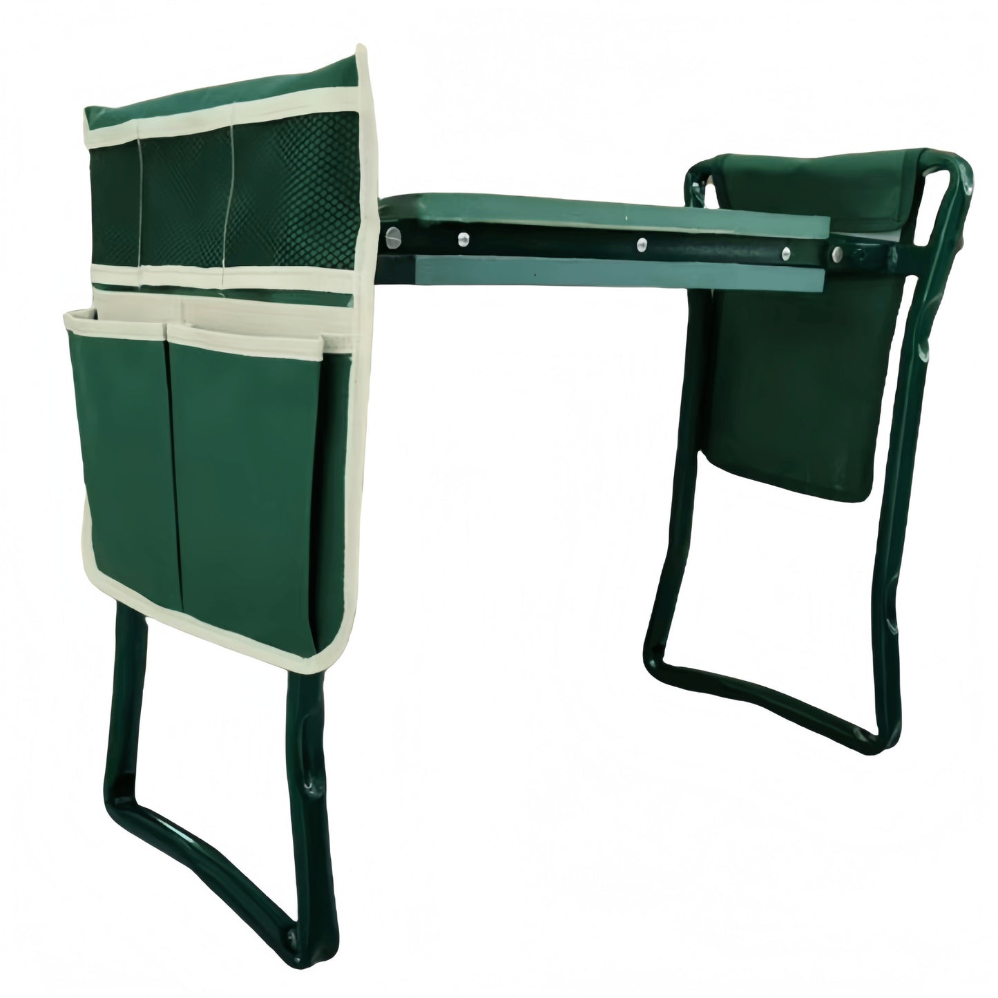 Outdoor Garden Kneeling Stool Sitting Kneeling Garden Gardening Kneeling Chair Garden Tool Stool with Tool Bag Multifunctional Folding Kneeling Stool