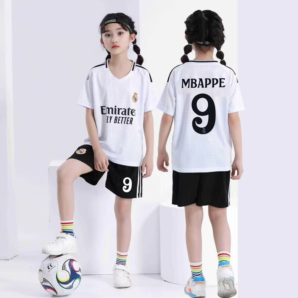 Football uniforms suit children's baby children's clothing jerseys boys and girls primary school students football training class team uniforms kindergarten