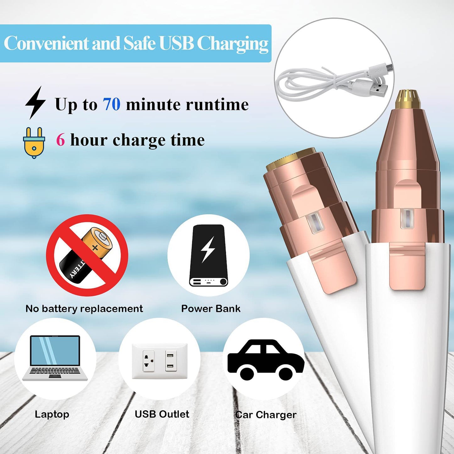 Cross-Border Wholesale Two-In-One Electric Eyebrow Trimmer Mini Lipstick