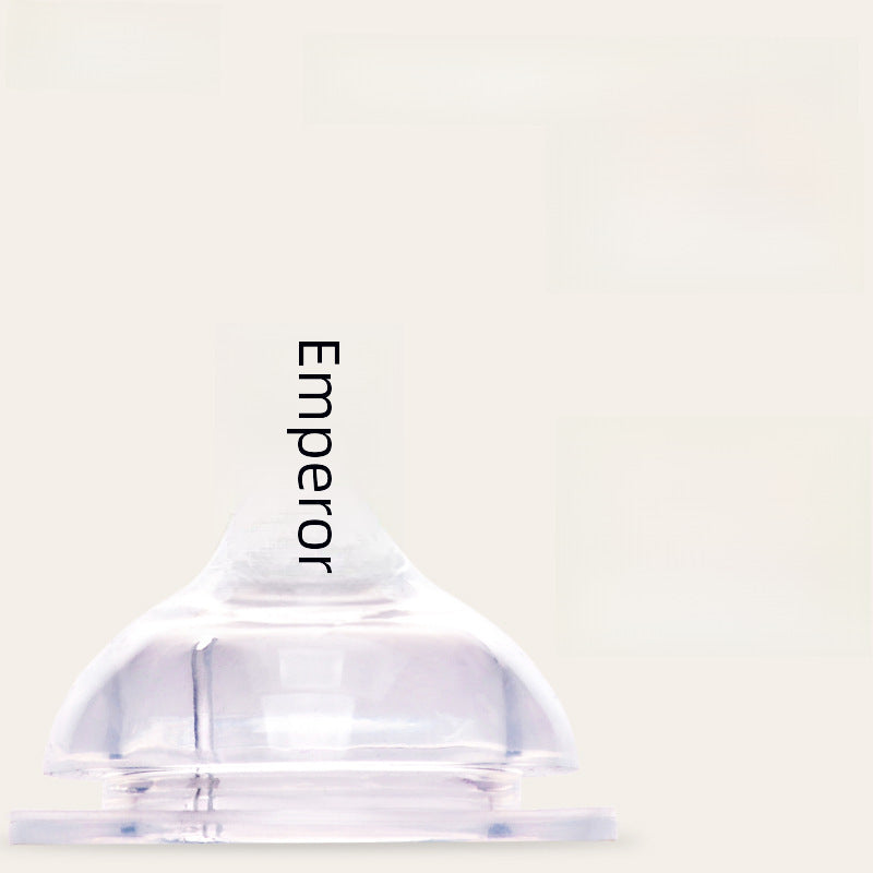Maternal and Infant Products Infant Large Caliber Bottle Anti-choking Silicone Sleeve Anti-fall Glass Bottle