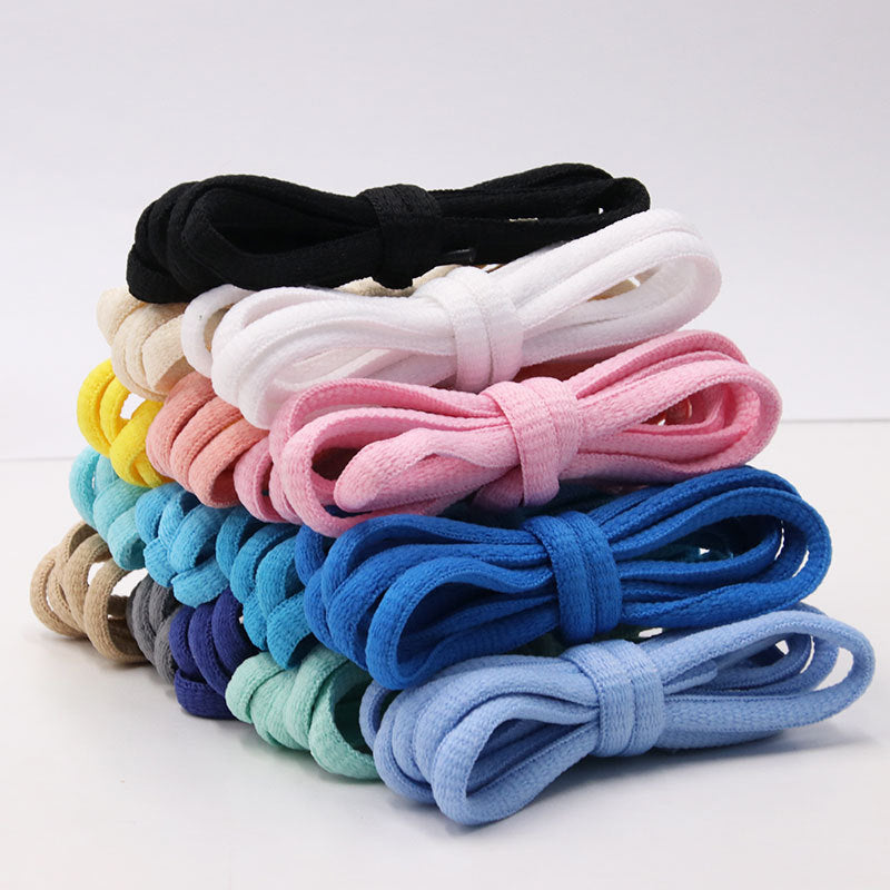 Kurojin Polyester Semi-Circular Shoelaces 6mm Wide Casual Shoes Sneakers Sports Shoes Canvas Shoes Tensile Strength 50N
