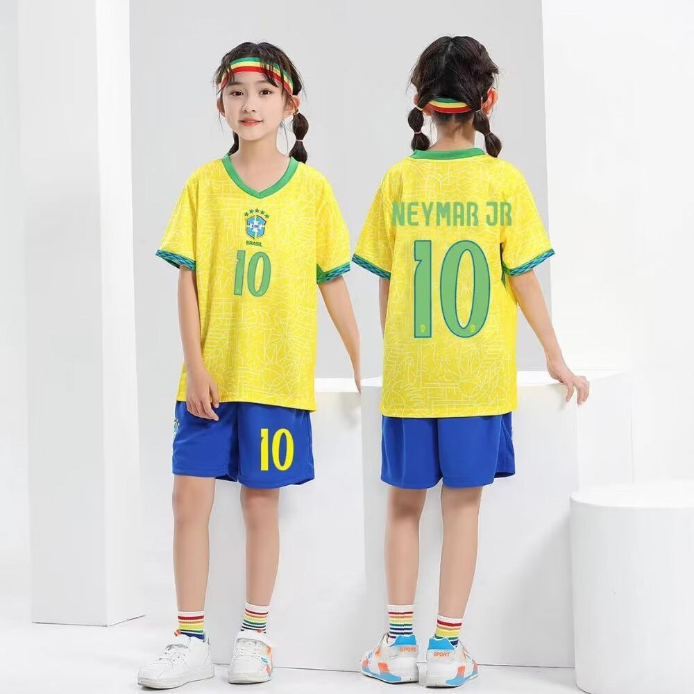 Football uniforms suit children's baby children's clothing jerseys boys and girls primary school students football training class team uniforms kindergarten