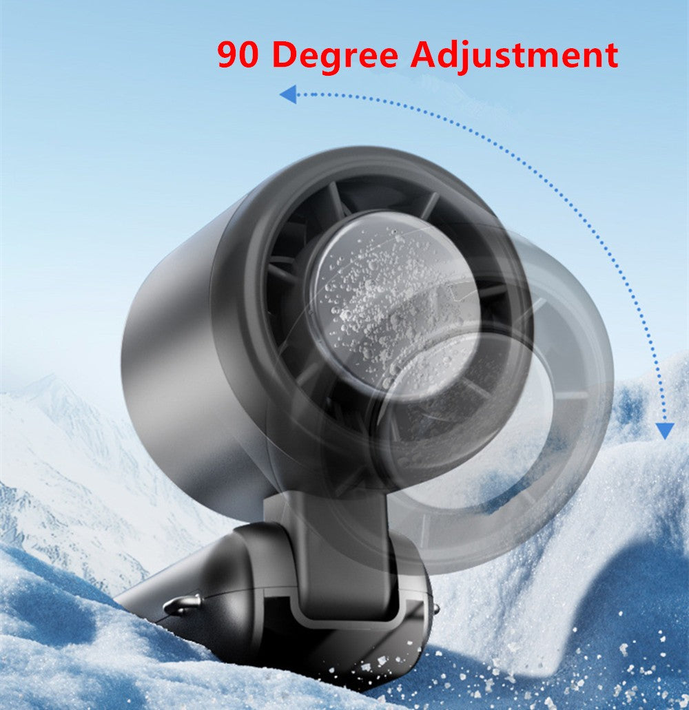 Portable Handheld Mini Turbo Fan In/Outdoor USB Rechargeable Ice Cooling Fans w/LED Display Fan