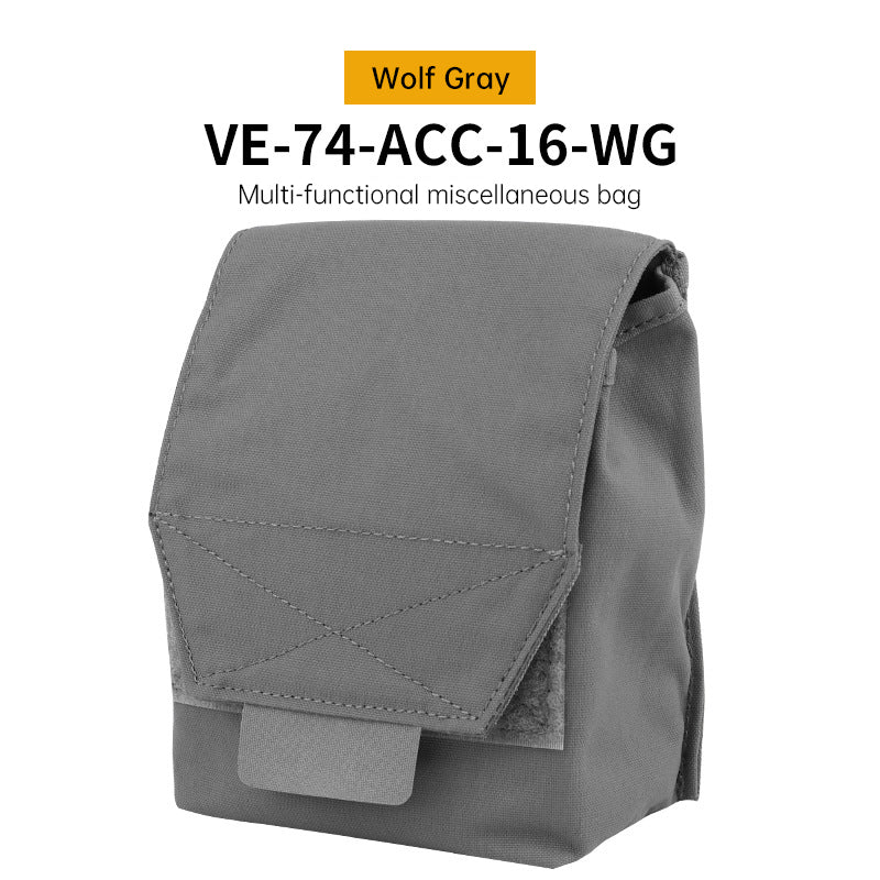 Tactical Laser Cut MOLLE Admin Pouch, Multi-Use Utility Bag for 5.56 & 9mm Mag Storage, First Aid & EDC Organizer