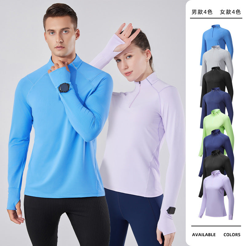 Sportswear Jacket 2026 Spring Stand-Up Collar Yoga Wear Women's Fitness Training Top Half-Zip Running Long-Sleeved T-Shirt