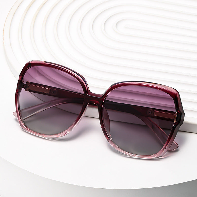 New TR90 ladies European and American fashion big frame sunglasses Amazon cross-border polarized sunglasses manufacturers wholesale
