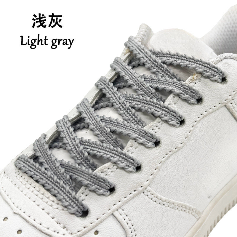 sneaker Wheat Ears Color Shoe Rope Lace Personalized Trendy Men's and Women's sneaker Shoelaces Adaptable Canvas Shoes Sneakers