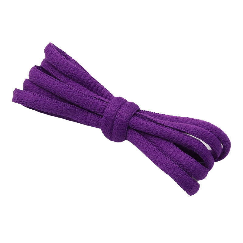 Kurojin Polyester Semi-Circular Shoelaces 6mm Wide Casual Shoes Sneakers Sports Shoes Canvas Shoes Tensile Strength 50N