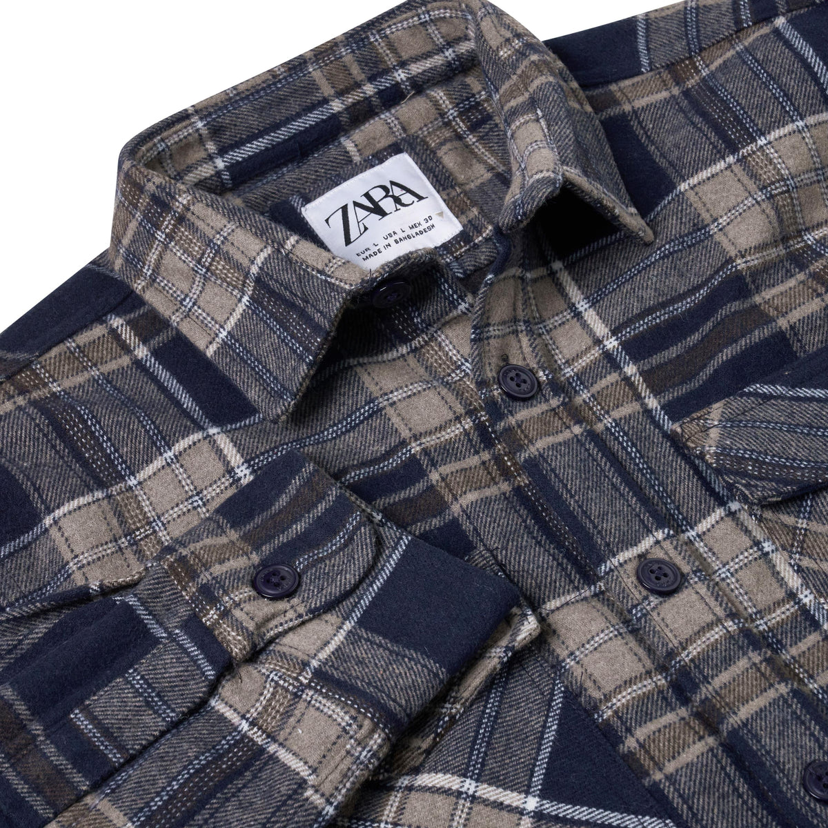 Ex High Street Brushed Cotton Overshirt