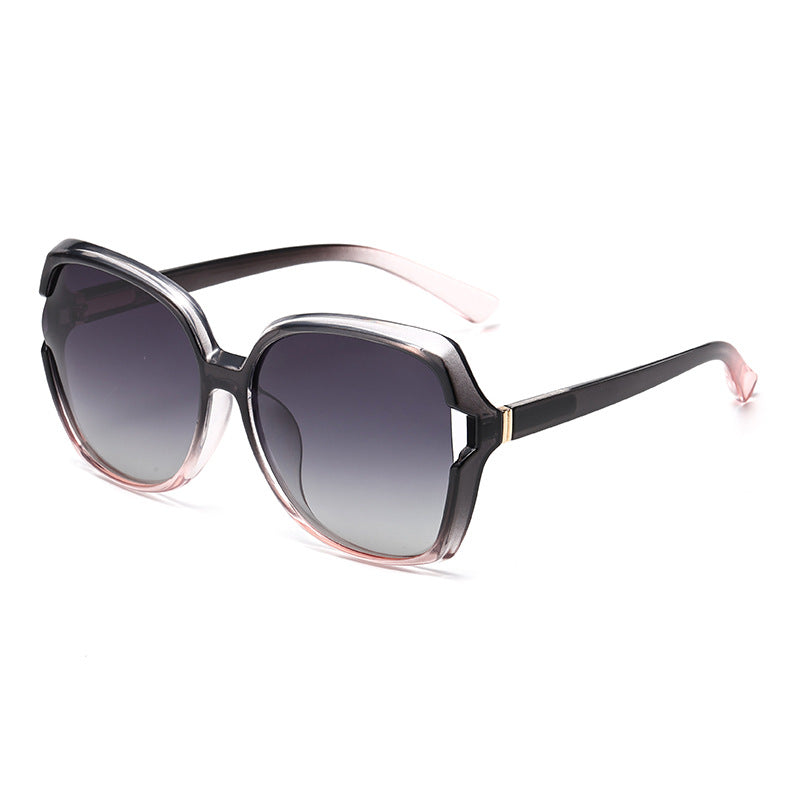 New TR90 ladies European and American fashion big frame sunglasses Amazon cross-border polarized sunglasses manufacturers wholesale