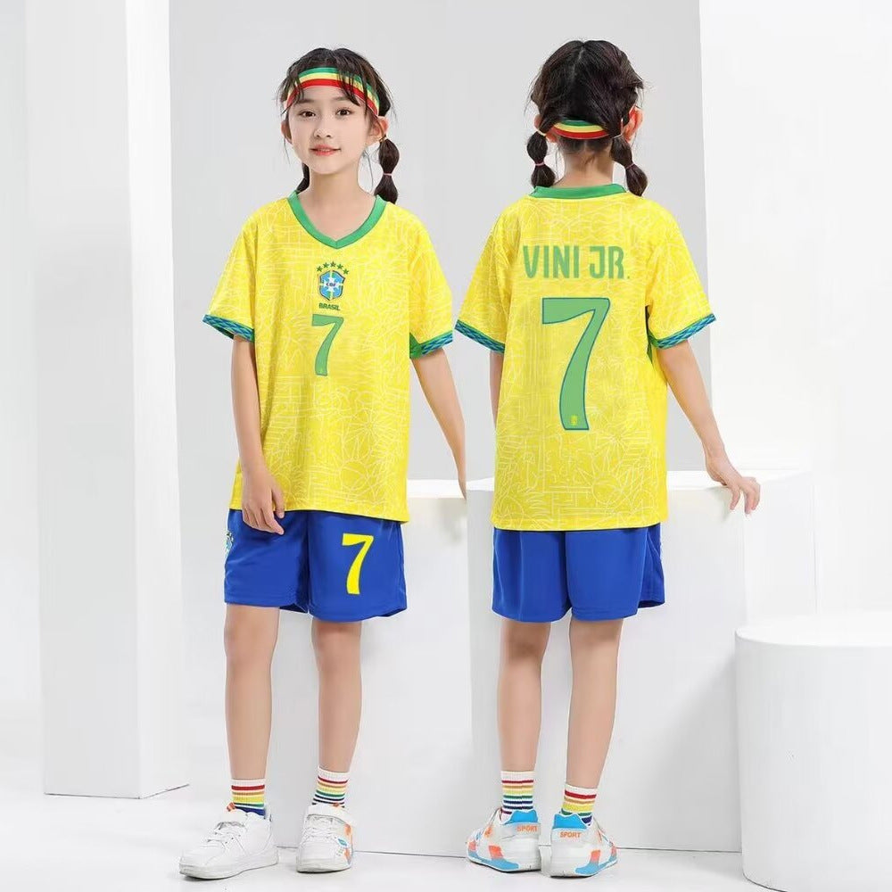 Football uniforms suit children's baby children's clothing jerseys boys and girls primary school students football training class team uniforms kindergarten