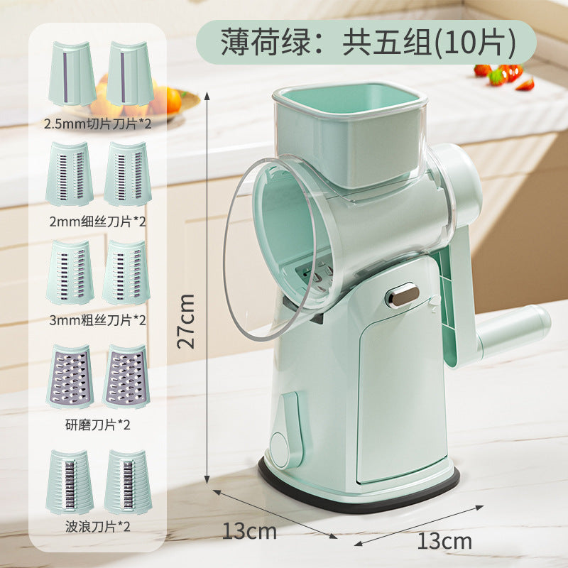 Multifunctional Storm Vegetable Cutting Tool for Home Kitchen, Drum Grater, Shredder, Potato Slicer Machine