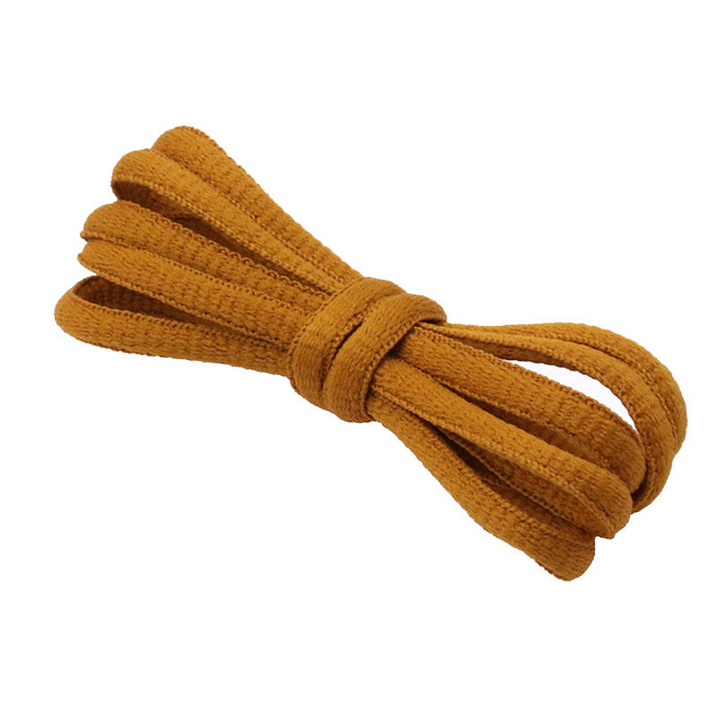 Kurojin Polyester Semi-Circular Shoelaces 6mm Wide Casual Shoes Sneakers Sports Shoes Canvas Shoes Tensile Strength 50N