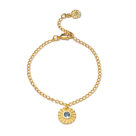 Astral Crucis Gold Bracelet Iolite