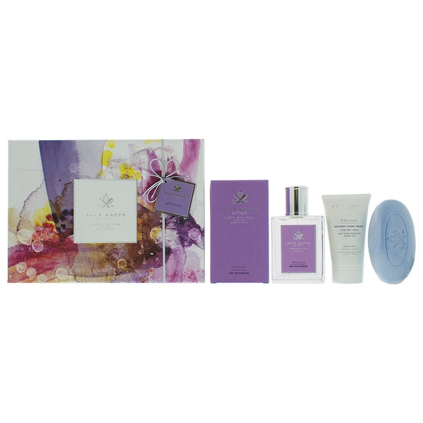 Acca Kappa Glicine Gift Set 100ml EDP + 150g Soap + 75ml Hand Cream