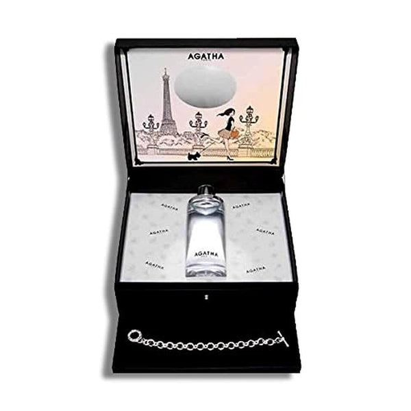 Agatha Paris L'amour à Paris Gift Set 100ml EDT Spray + Bracelet (This Gift Set contains:

1 x 100ml EDT Spray
1 x Bracelet)