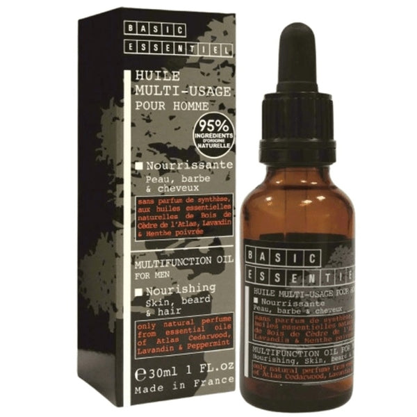 Bare Essentiels Multifunction For Men Nourishing Skin Beard & Hair Oil 30ml