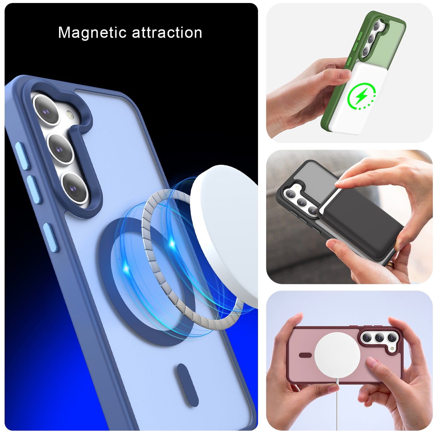 Galaxy S23 Plus Smooth Touch Waterproof MagSafe Ultra Hybrid phone case