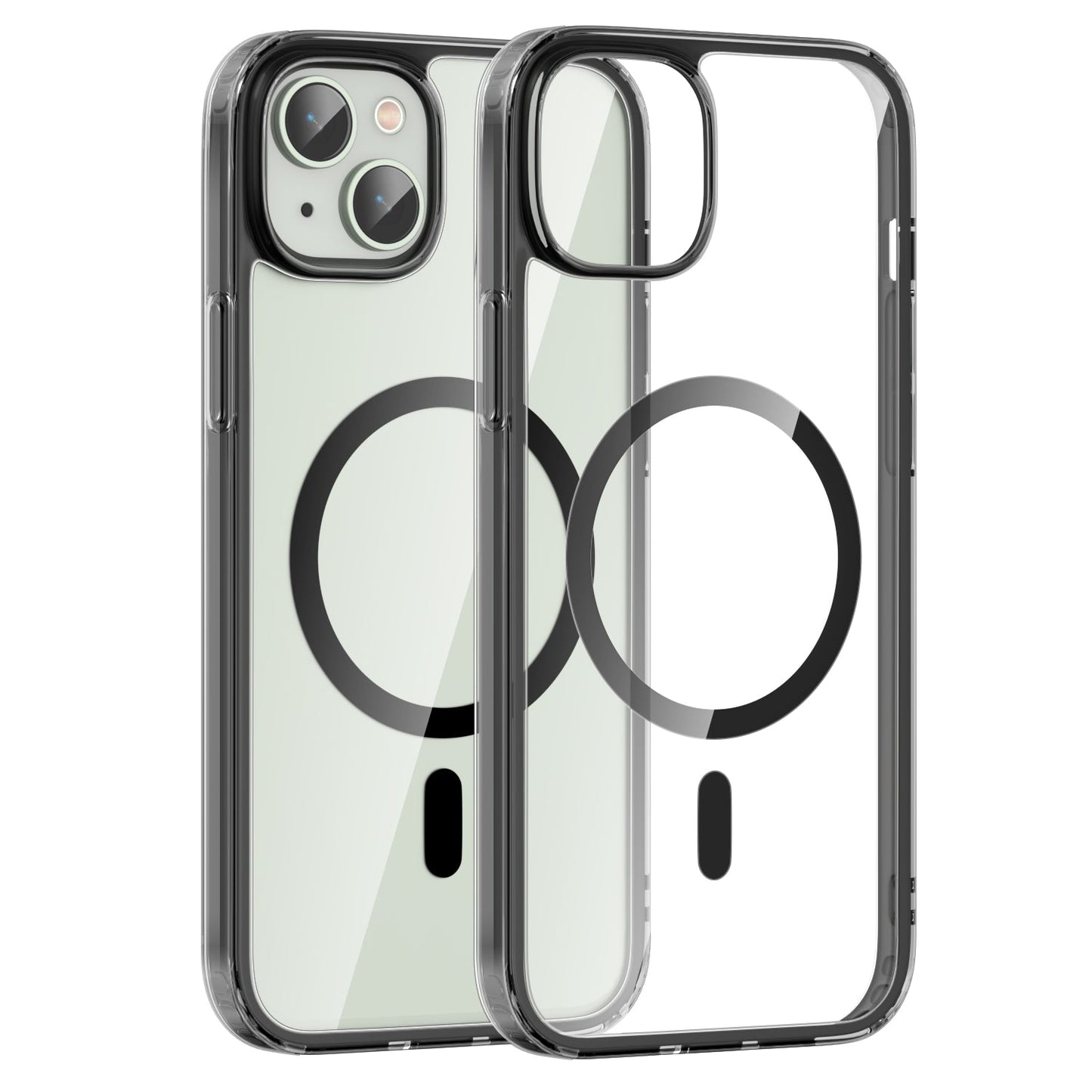 iPhone 15 Plus Crystal Clear Magnetic Slim-Fit Protective Case with MagSafe for Wireless Charging
