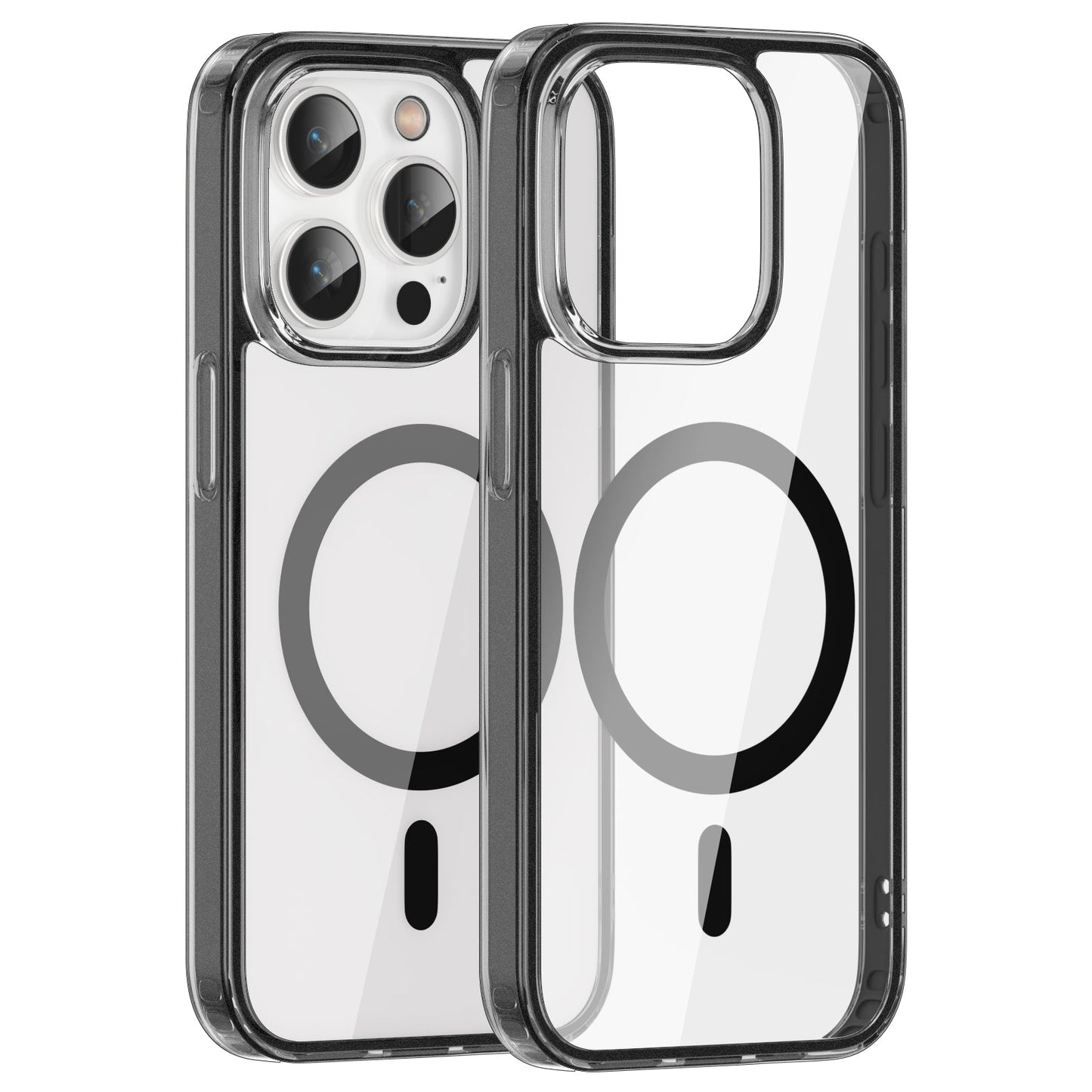 iPhone 15 Pro Crystal Clear Magnetic Slim-Fit Protective Case with MagSafe for Wireless Charging