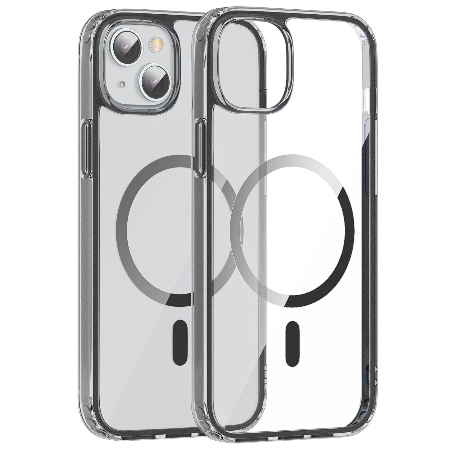 iPhone 15 Crystal Clear Magnetic Slim-Fit Protective Case with MagSafe for Wireless Charging