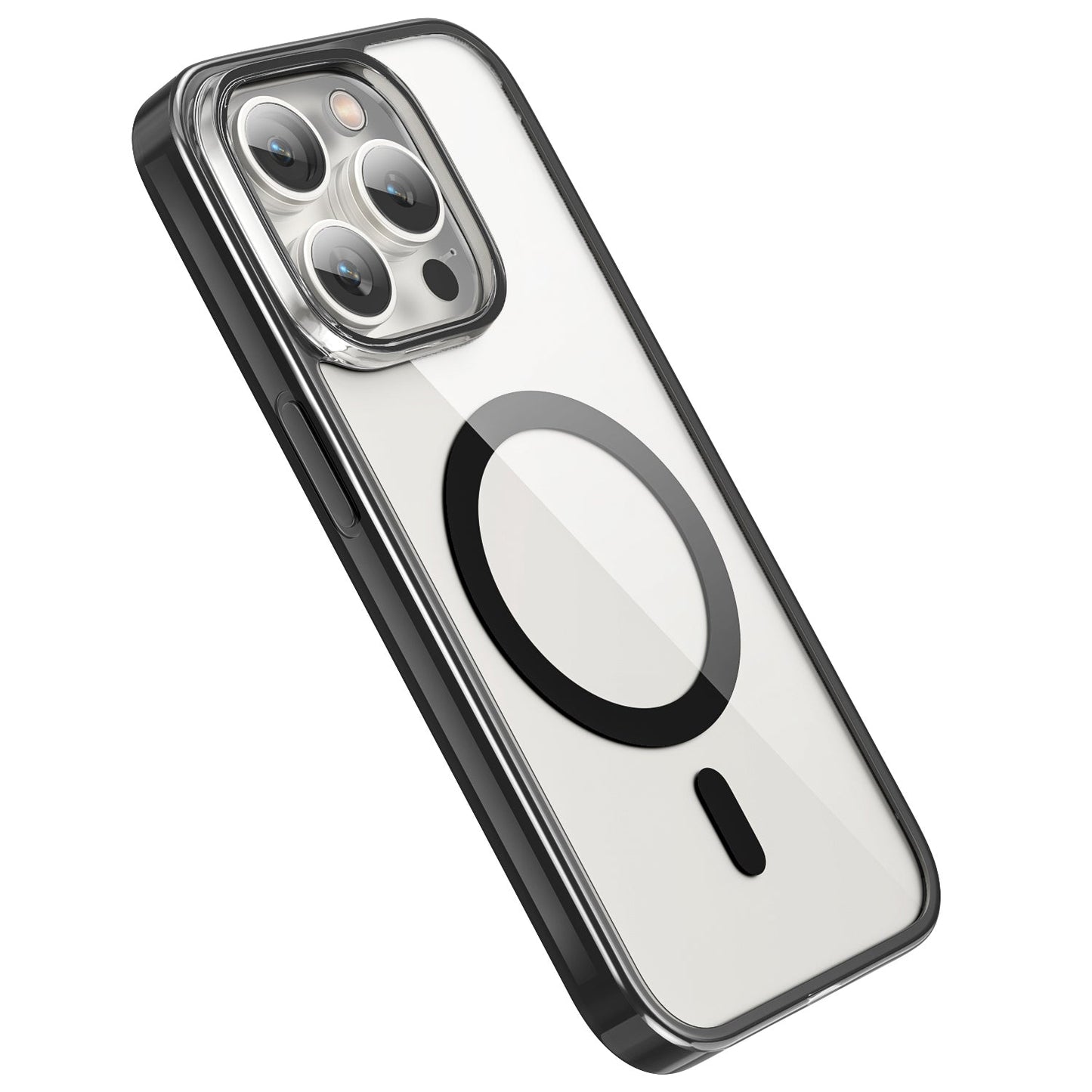 iPhone 15 Pro Max Crystal Clear Magnetic Slim-Fit Protective Case with MagSafe for Wireless Charging