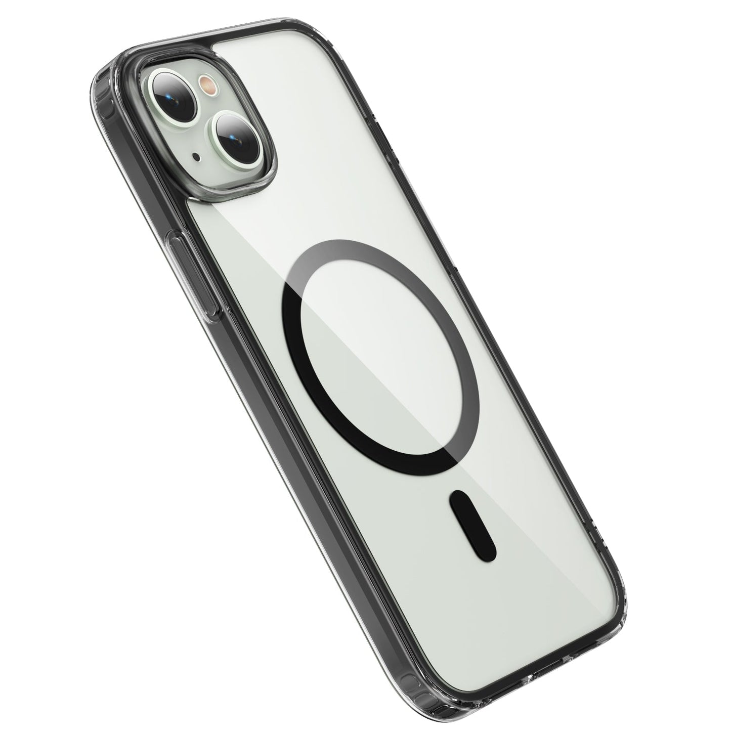 iPhone 15 Plus Crystal Clear Magnetic Slim-Fit Protective Case with MagSafe for Wireless Charging
