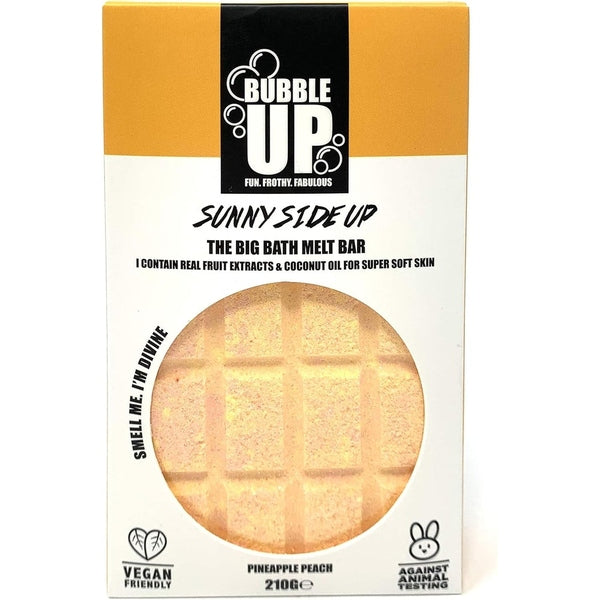 Bubble Up Bath Oil Melt Soap Bar 210g - Pineapple & Peach