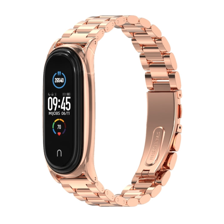 Mijobs Stainless Steel Metal Watch Band for Xiaomi Mi Band 5 & 6