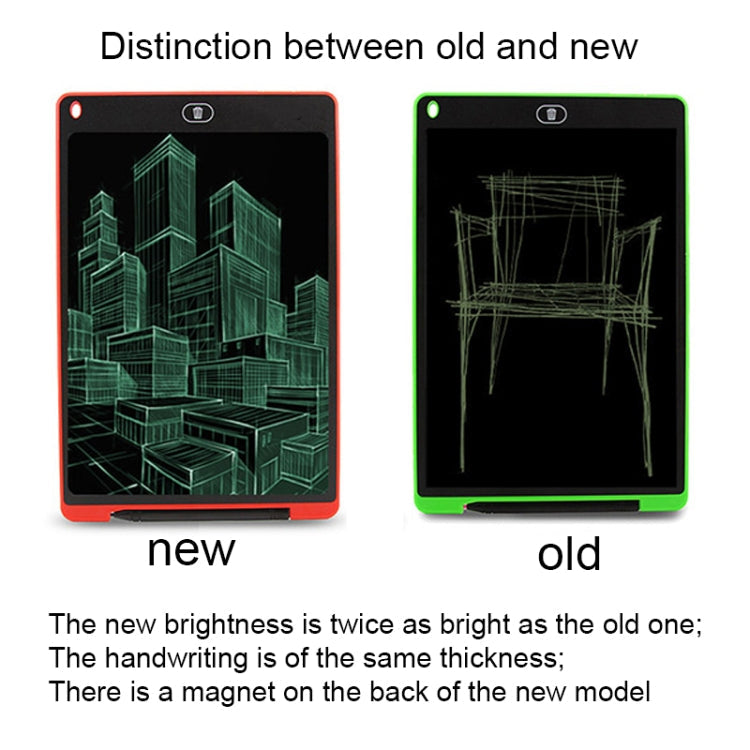 Portable 12 inch LCD Writing Tablet Drawing Graffiti Electronic Handwriting Pad Message Graphics Board Draft Paper with Writing Pen, 12 inch White, 12 inch Black, 12 inch Green, 12 inch Blue, 12 inch Red