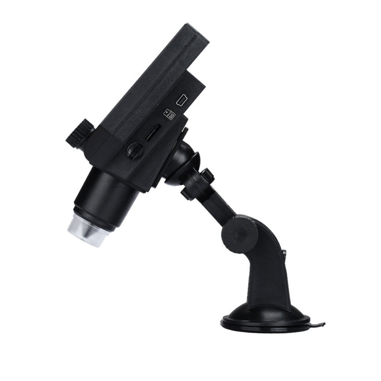 G600 600X 3.6MP 4.3 inch HD LCD Display USB Charging Portable Digital Microscope with LED Light, Support Micro SD Card(64GB Max), US Plug, AC 100-240V, US Plug