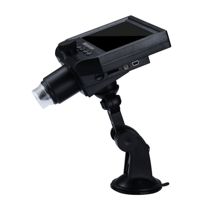 G600 600X 3.6MP 4.3 inch HD LCD Display USB Charging Portable Digital Microscope with LED Light, Support Micro SD Card(64GB Max), US Plug, AC 100-240V, US Plug