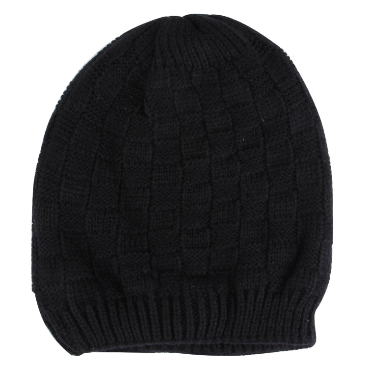 Square Textured Knitted Bluetooth Headset Warm Winter Hat with Mic for Boy & Girl & Adults